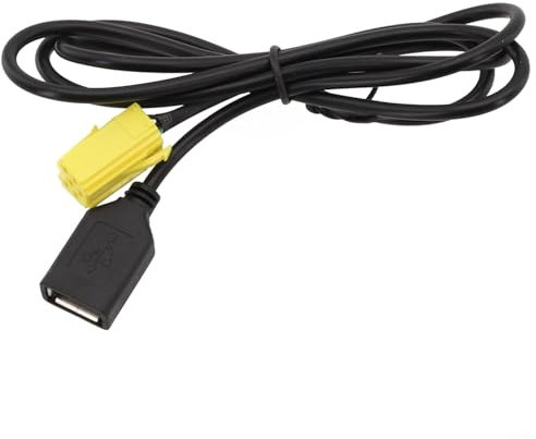 RANRAO Adattatore audio USB per auto, cavo di prolunga AUX a 6 pin per Fiat Grande Punto e 159, adatto per modelli 2007