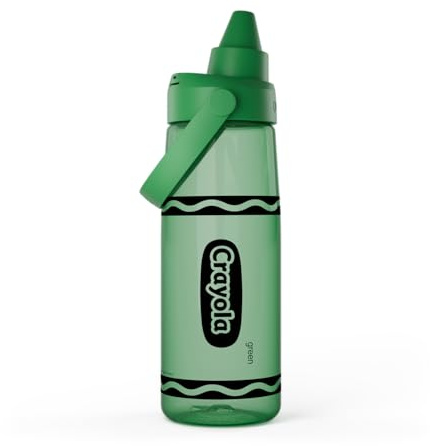 CamelBak Crayola Chug Water Bottle 25oz, Green | Fast Flow Chug Lid, Slim Portable Design, Durable Tritan Renew Bottle, Dishwasher Safe Design, Crayola Color Collection