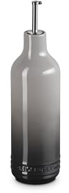 Le Creuest Stoneware Signature Oil Cruet, 20 oz., Oyster