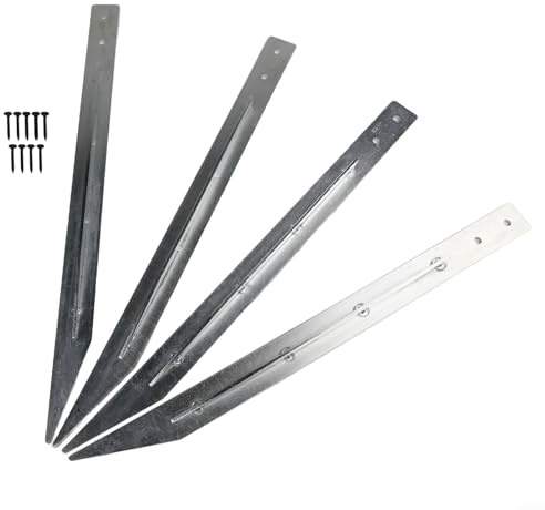 Ground Anchor for Yard Swing Sets and Play Equipment with High Strength Metal and No Concrete Needed