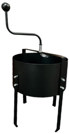 dijiusidy Setaccio per compost, strumento rotante per setacciare il terreno, struttura in metallo, robusto e affidabile per le attività di giardinaggio quotidiane, strumento