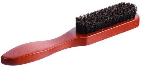 PATKAW Gesichtsrasierpinsel mit Borstenhaarbürste und Wildschweinborsten für Sanftes Entwirren und Volumen für Bart und Lockenpflege im Friseursalon