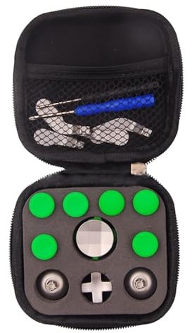 Set di pulsanti di ricambio in metallo 18 in 1 per OneElite, include 4 palette e 6 pezzi di controllo per la riparazione dei joystick