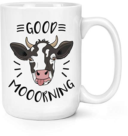 Good Mooorning Vache 15oz Large Tasse Mug