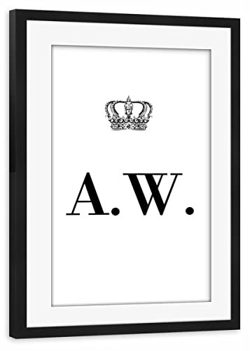 artboxONE Poster mit Rahmen schwarz 75x50 cm King AW von AB1 Edition - gerahmtes Poster