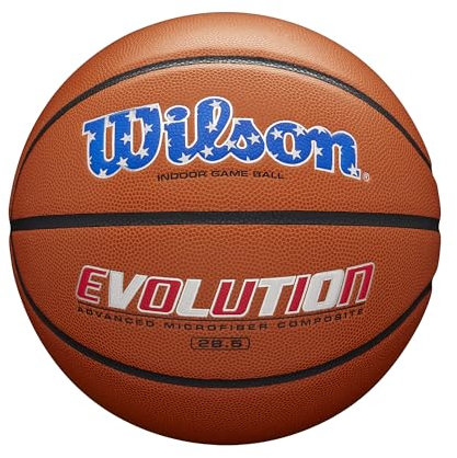 Wilson Evolution Indoor-Spiel-Basketball – EU – Größe 6 – 72,4 cm.