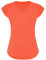GO HEAVY Damen Fitness Funktions Sport T-Shirt Laufshirt Kurzarm Schnelltrocknend Yoga Sportoberteil | Neon Koralle XL