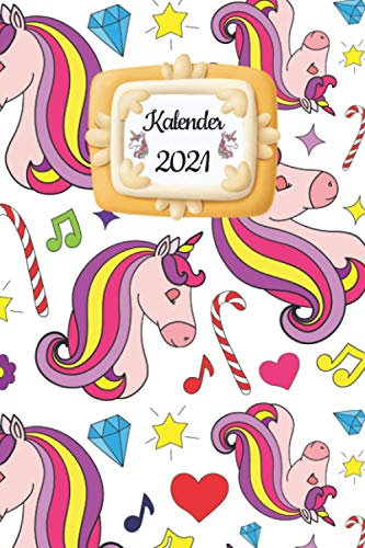 Terminplaner 2021 mit Einhorn Cover: DIN A5 Terminkalender mit Einhorn Cover für Schüler, Studenten oder Berufstätige. Der Wochenplaner für 2021 mit ... Als Planer, Tagebuch, Info Heft zu verwenden.