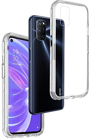 REY Coque pour Oppo A52 - A72 - A92, TPU Transparent en Silicone, Ultra Fine 0.33mm
