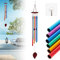 Outdoor Wind Chime Colorful 6 Aluminum Alloy Tubes Wind Chimes for Garden, Patio, Backyard, Home Decor