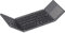 ASHATA Teclado Bluetooth Plegable, Teclado Bluetooth Plegable Recargable con TouchPad, Soporte de Modo Dual Conexión por Cable USB con batería Recargable(Negro)
