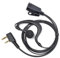 HYSHIKRA Walkie Talkie Auricular con micrófono, 2 Pines con PTT, Compatible con Kenwood eSnic Retevis Baofeng UV-5R Radio Ear Piece para guardaespaldas de Seguridad (Forma de G, 1 Piezas)