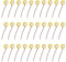 Zeaying 30 Stück Piezo Elemente Summer,27mm Piezo Akustisch Tonabnehmer,Piezo Wandler Element,Disc Pickups, Pickup-summer,Piezo Trigger Summer, für Uhren,Akustikgitarren, Elektronische Türklingeln