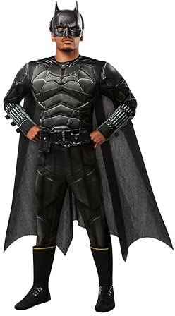 Rubies Offizielles DC The Batman, Batman Kostüm für Erwachsene, Superheld Verkleidung - Standard Halloween