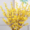 KWQBHW 4 Pcs Artificial Forsythia Branches, 94cm Long Stem Winter Jasmine Flowers Bouquets Yellow Orchids Flowers for Wedding Party Home Office Decor, 1