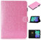 LMFULM® Case for Apple iPad Mini 6 (6th Gen 2021) (8.3 Inch) PU Leather Magnetic Glitter Sparkle Cover Shining Protective Shell with Sleep/Wake Stand Case Flip Cover Holster Pink