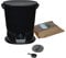 skaza Bokashi Essential, Compostiera da giardino in plastica riciclata 15,3 litri - Nero, Incl. 1 kg avviamento fermentazione