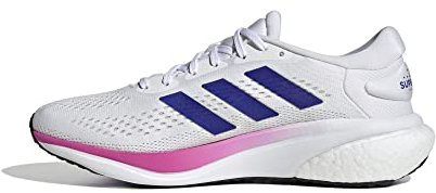 adidas Supernova 2.0 Shoes, Zapatillas para Correr Hombre, Cloud White/Lucid Blue/Lucid Fuchsia, 44 EU