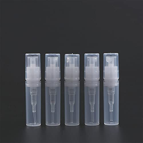 Vacío 2ml 3ML 5ML Mini Protable Botella de perfume de aerosol de plástico Pequeña botella recargable del atomizador de perfume de la muestra (2ml)