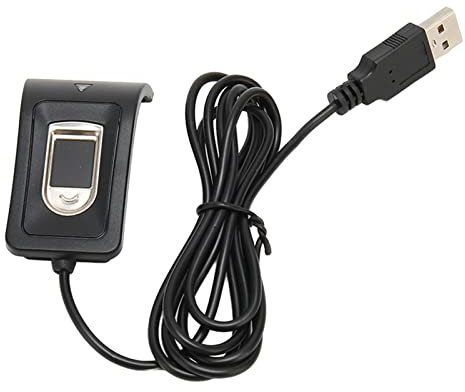 Topiky Fingerabdruckleser für Windows, Fingerabdruckscanner, PC USB Fingerabdruckleser, Hält 10 Fingerabdrücke, Automatische 360° Kalibrierungserkennung, für Zugangskontrollmaschinen