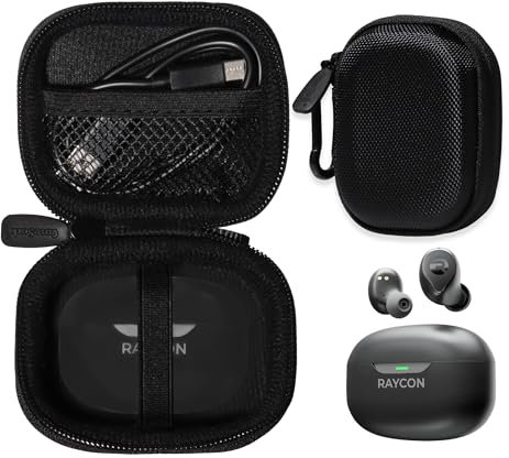 CaseSack Case for Raycon The Everyday Bluetooth Wireless Earbuds (Black)