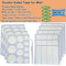 KAIHENG 96 rubans de montage, ruban adhésif double face pour mur, bandes de suspension de photos, carrés de montage amovibles, mastic adhésif transparent polyvalent pour bureau, décoration,