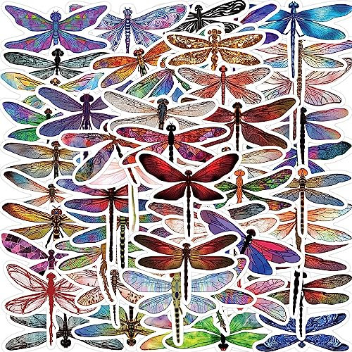 50 Stück Dragonfly Aufkleber Auto Laptop Telefon Gitarre Skateboard Motorrad Fahrrad Dragonfly Animal Stickers Set Vinyl Wasserdicht Aesthetic Aufkleber für Jugendliche Kinder Erwachsene