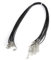 10 pezzi Collana Regolabile Nera 46 cm, Cordoncino in Cotone Cerato Corda di Cera con Chiusura per Produzione di Gioielli Fai Da Te