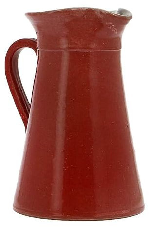 Broc à cidre rouge en grès de Noron de 1L Poterie Turgis - Pichet fait à la main - Produits-Normandie