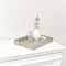 Melody Maison Rectangle Taupe Scalloped Tray