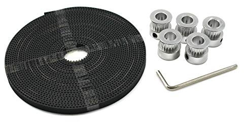 CENMEN Zahnriemen Scheibe 5M Zahnriemen Zeitliche Koordinierung 20 ZäHne 8Mm Bohrung Riemen Breite 6Mm Synchron Zahnrad Teil für 3D Drucker ZubehöR