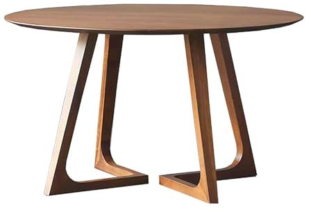 GJ Wohnzimmer-Couchtisch aus massivem Holz im japanischen Stil, runder Kantentisch im Naturholzstil, Kleiner Sofa-Kantentisch/Heim-Esstisch (Color : C)