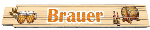 2m Zollstock - mit Beruf - Brauer - Text - Spruch - Glieder-Maßstab - Meterstab bedruckt - Gadget für Männer Opa Papa Vatertag Muttertag Weihnachten Baustelle