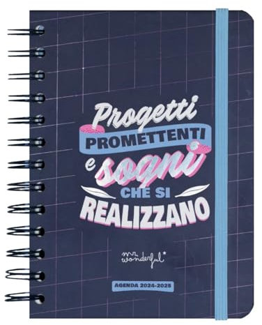 Mr. Wonderful Schülerkalender 2024-25, wöchentlich, vielversprechende Projekte und Träume, die verwirklicht werden