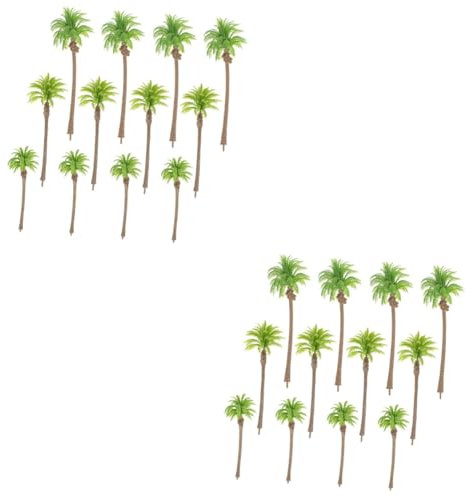 DIYEAH 24pièces Miniature Modèles De pour Décoration De Et Maquettes Tropicaux pour De Plage Et Bricolage