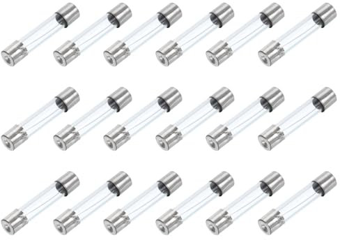 QUARKZMAN 18Pcs Fusibles en Verre, Axiaux avec Fil de plombs 6x30mm 15A 250V pour Remplacer ou Réparer de Nombreux Appareils Électroniques Domestiques (F15A)