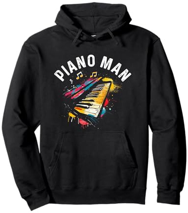 Piano Man Klassische Musik Musiker Keyboard Pianist Pullover Hoodie