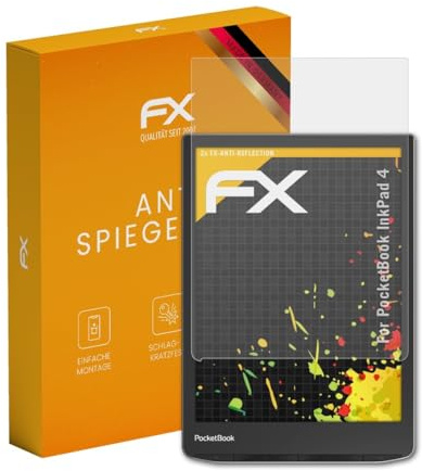atFoliX Protecteur d'écran compatible avec PocketBook InkPad 4 Film Protection d'écran, antiréfléchissant et absorbant les chocs FX Film Protecteur (2X)