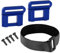 Aluminum Battery Fixing Mount with Strap RC Replacement Parts for TRAXXAS 1/8 6S MAXX SLASH 102076-4 RC Car, Blue
