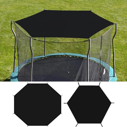 Trampolin Sonnenschutz Abdeckung | Ø 183 244 305 366 427 cm Trampolin Überdachung Abdeckung | Sonnenschutz Trampolin Zelt Abdeckung | UV-resistent & wasserdichte Trampolin zubehör