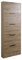 Composad | Scarpiera Slim della Linea ESPRESSO con 5 Ribalte, Scarpiera Salvaspazio, per Ingresso, Ripostiglio, Portascarpe, (LxAxP) 65x173,5x15 cm, Colore Rovere Oak Mielato, Made in Italy