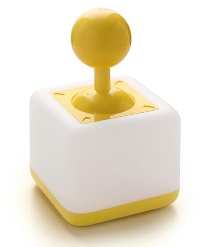 Game Joystick Design with Fun Night Lights, Dimmable Desk Lamp with USB Charging, Sleep Light with Timed Shutdown and Low Battery Shutdown, Joystick Switch LED Light for Bedroom, Living Room (Yellow)