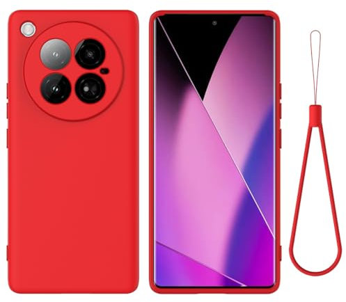 BRAND SET Schutzhülle für Infinix Zero 40 Hülle, Silikonhülle Kratzfeste Schutzhülle mit Mikrofaser-Innenfutter Handytasche Case für Infinix Zero 40 Handy Hüllen (Rot)