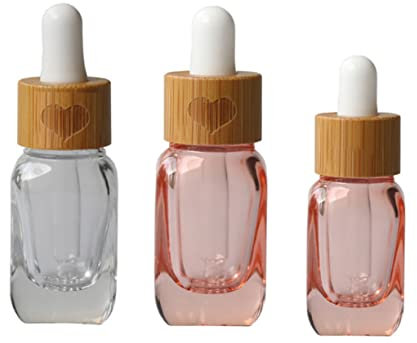 DRESSOOS 3pcs Small Essential Oil Bottles Sub Dropper Bottles for Perfume Aromatherapy