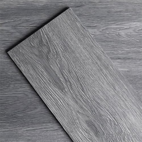 FLOREXP Vinyl Flooring - Lvt Flooring Peel and Stick Floor Tiles Dark Grey,2mm 7pcs Waterproof for Office Hallway Kitchen(1 m²,Dark Grey)