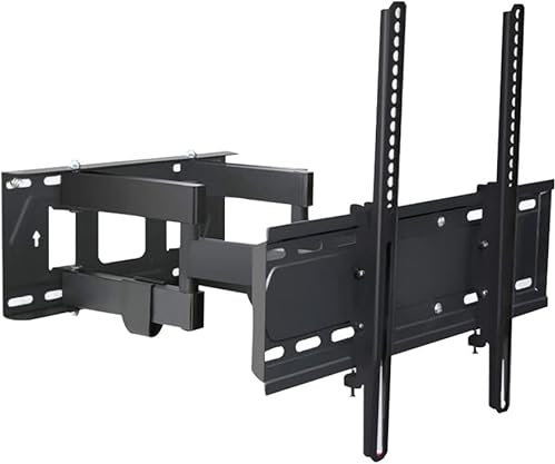 Wall Mount TV Rack Bracket for 32 65 Inch Flat TVs Swivels and Tilts Supports up to 50kg TV Stand Included