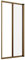 ZANZARIERA A RULLO PER PORTA/BALCONE RIDUCIBILE 150X250 SENZA FRIZIONE COLORI BIANCO, MARRONE E BRONZO (BRONZO)