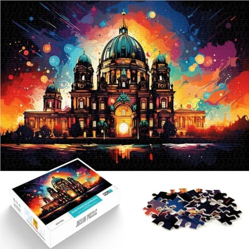 Puzzle 1000 Teile für Erwachsene Berliner Dom Deutschland Puzzle Mitmachspiel 10,27 x 14,96 Zoll für Teenager ab 14 Jahren