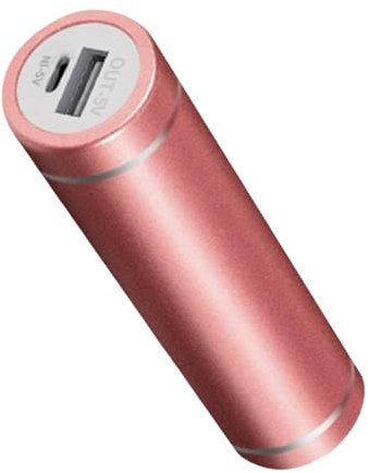 Kit de batterie externe cylindrique à ressort 2600 mAh 5000 mAh rechargeable en alliage d'aluminium résistant aux chocs