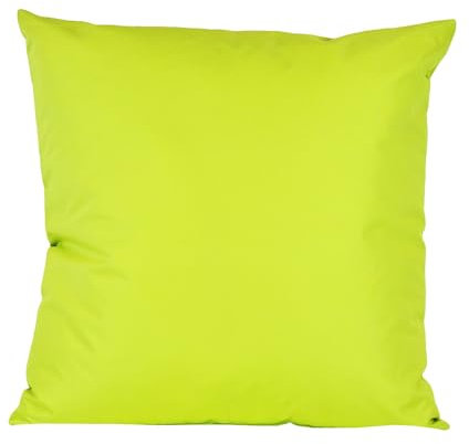 JACK 40x40cm Outdoor Lounge Kissen Dekokissen inkl. XXL-Füllung Wasserabweisend Sitzkissen Garten Stuhl Lotus Effekt, Farbe:Limette